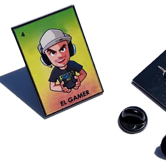 El Gamer Pin Loteria Pin For Caps Clothing Enamel Badge Mexican Game Pin - Picture 3 of 5